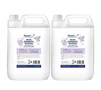 99.9% IPA Disinfectant Rubbing Isopropyl Alcohol - 5L Litre - Kills 99% Bacteria, Germs - Sanitiser Sanitizer (Pack of 2)