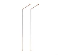 99.9% Pure Copper Dowsing Rods (2-Pack) - Professional Water Divining & Treasure Finding Tools for Geomancy, Mineral Prospecting, and Parano