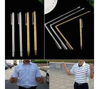 99.9% Pure Copper Dowsing Rods for Water Divination, Metal Detecting, Treasure Hunting, Paranormal Investigation and Mineral Prospecting, 55cm Wooden Handle Cop(1PCS)