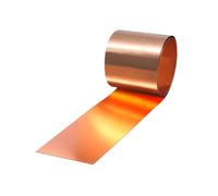 99.9% Pure Copper Sheet Metal Roll, Copper Foil Strip 1000mm x 50mm x 0.4mm, for Roofing Repairs, DIY Crafts, Jewellery Making, Welding