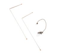 99.9% Pure Copper Telescopic Dowsing Rod Set with Pendant for Divination and Energy Therapy, Adjustable Measurement Instrument for Water Source and Mineral Detection A