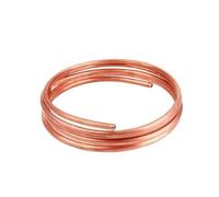 99.9% Pure Copper Wire Pipe Air Conditioner Cooling DIY Crafts 1 Meter Soft Copper Tube Coil OD 1.8mm 2mm 16mm 19mm 22mm Buildings(5x0.5mm)