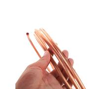 99.9% Pure Copper Wire Pipe Air Conditioner Cooling Soft Copper Tube Coil OD 2mm 3mm 4mm 5mm 6mm 9mm 10mm 12mm DIY Crafts Buildings(2mm x 0.5mm)