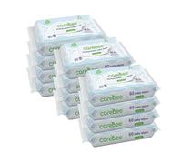 99.9% Water Baby Wipes | Biodegradable, Plant-Based & Plastic-Free | Hypoallergenic, Unscented, Extra Gentle for Sensitive Newborn Skin | 60 wipes per Pack (12, White)