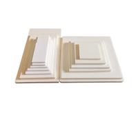 99% Alumina Ceramic Sheets - Double-Sided Smoothing Corundum Crucible Plate Cover for Scientific Research - 1pc(160x160x7mm)