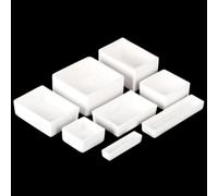 99% Alumina Crucible - High-Temperature Resistant Al2O3 Square Corundum Container for Laboratory and Industrial,1pcs(50x20x15mm)