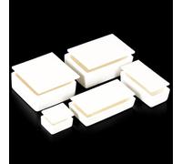 99% Alumina Square Crucible with Lid - Laboratory Crucible for Metal and Non-Metal Sample Analysis and Melting(10ml(50x20x20mm))