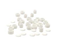 99% Alumina Thermal Analysis Crucibles - 20pcs High-Temperature Ceramic Crucibles for Scientific Research and Experiments(6.8x4mm/85ul with Lid)