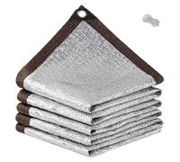 99% Aluminum Shade Cloth, Garden Sun Shade Net with Grommets, Greenhouse Shade Netting, UV Protection, Various Sizes 1x2m to 5x13m, Outdoor Canopy Cover