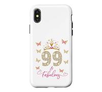 99 And Fabulous, 99 Years Old Women, 99th Birthday Case for iPhone X/XS
