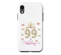 99 And Fabulous, 99 Years Old Women, 99th Birthday Case for iPhone XR
