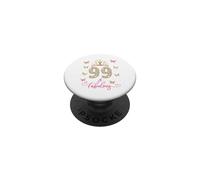 99 And Fabulous, 99 Years Old Women, 99th Birthday PopSockets Adhesive PopGrip