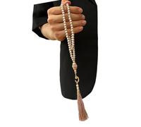 99 Beads Dhikr Beads Muslims Tasbih with Elegant Tassels Great Polishing for Devout Muslims and Ritual Ceremony Prayer Tasbih
