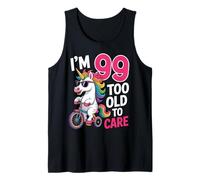 99 Birthday 99 Years Old 99th Men Women Unicorn Funny Tank Top