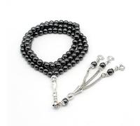 99 Black Hematite Beads Muslims Prayer for Spiritual Practice and Daily Wear Practical Beads Unisex Religious Accessory Spiritual Black Hematite Tasbih Jewelry