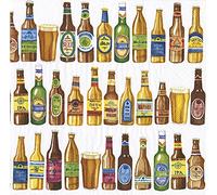 99 Bottles Caspari Lunch Paper Napkins 20 in Pack 3 ply 33 cm Square