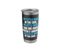99 Bugs in The Code Funny Developer Humor Stainless Steel Insulated Tumbler