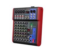 99 DJ Mixing Audio Console Karaoke Recording 4/6/8 Channel Audio Interface For Controller Studio With Digital Effects Easy To Use(6 Channels)