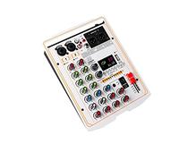 99 DSP Effect Mixer 4-channel Portable 48V Phantom Power Monitor DJ Mixing Console for Professional Studio(Bianco)