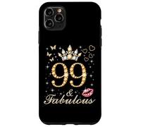 99 & Fabulous 99th Birthday 99 Years Old And Fabulous Queen Case for iPhone 11 Pro Max