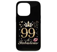 99 & Fabulous 99th Birthday 99 Years Old And Fabulous Queen Case for iPhone 13 Pro