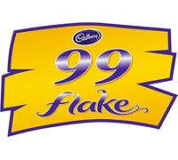 99 Flake Sticker - Cadbury Ice Cream Van Bonnet, Door Logo, Catering, Cafe Decal (Small A4)