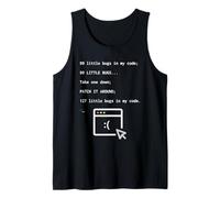 99 Little Bugs Funny Code Programmer Coding Nerd Humor Tank Top