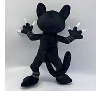 99 Nights In The Forest Black Cat Plush Toy With Soft Short Pile Gift For Kids