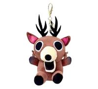 99 Nights in the Forest Deer Plush Keychain 20cm Soft Plush Game-Inspired Stuffed Animal Doll Keyring Horror Game Characters Doll Elk Figurine Ornaments for Kids Adults Fan Collectible (Brown)
