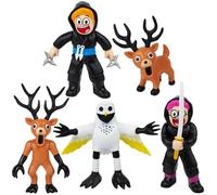 99 Nights in the Forest Figure Toys: 5Pcs 99 Nights in the Forest Figures Toy Set, Kawaii Elk Deer Owl Ram Doll, Cute Anime Cartoon Character Dolls For Kids