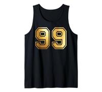 99 Number Ninety-Nine Team Sports Graphic Varsity Matching Tank Top