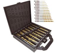 99 Piece Hss Metal Drill Bit Set 1.5 To 10mm Titanium Coated High Speed Steel Bits For Wood Plastic Aluminium And Iron