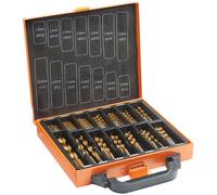 99 Piece HSS Metal Drill Bit Set with Carry Case VonHaus Orange One Size