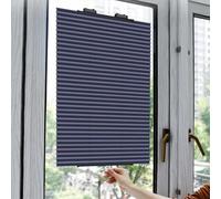 99% Pleated Blackout Curtains, Retractable Roller Blinds With Suction Cups, 46x120/65x145/70x145/80x160cm, Temporary Insulated Blinds For Windows, Lightweight Portable Blinds,WxL-65x145cm/26x57in