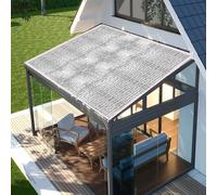 99% Reflective Aluminum Foil Cloth with Grommets Silver Sunshade Netting for Outdoor Use (3ft to 34ft) UV Protection Tarps for Garden Patio and Camping