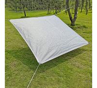 99% Reflective Silver Aluminet Tarp Roll Outdoor Aluminum Foil Fabric with Grommets Sunshade & Rain Protection Reflective Cover for Garden Patio Car Window Blackout