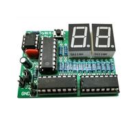 99 Second Timer Circuit Kit, DC 5V DIY Soldering Practice Board with Components for Electronics Skill Training and Education, Green PCB 54x43mm