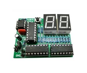 99 Second Timer Circuit Kit, DC 5V DIY Soldering Practice Board with Components for Electronics Skill Training and Education, Green PCB 54x43mm
