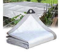 99% UV Block Heavy Duty Aluminet Shade Cloth with Grommets Reinforced Edges Sun Protection Panel (Size: 3x6m) for Outdoor Use