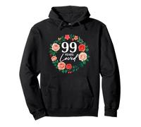 99 Years Loved Rose Flower 99 Year Old Women 99th Birthday Pullover Hoodie