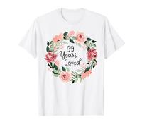 99 Years Loved Women Men 99 Years Old 99th Birthday T-Shirt