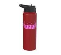 999 Angel Number Pinkish Stainless Steel Insulated Water Bottle