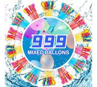 999 Rapid-Fill Self-Sealing Water Balloons, Colorful Water Balloons for Kids, Suitable for Summer Fun and Outdoor Games