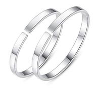 999 Sterling Silver Open Couple Bracelet, Simple Korean Version of Men's and Women's Hand-made Glossy Silver Bracelet Bracelet Gift Souvenir.