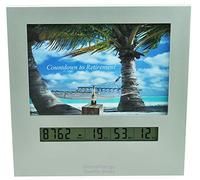 9999 Day Retirement Countdown Clock with Large Display Digital Timer & a 4x6 Picture Frame, Fun Gifts for Men or Women Change Photo & Count Down to Vacation Wedding Christmas Halloween holiday