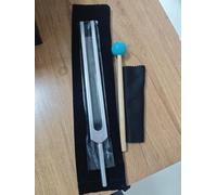 99BOX Extended 128Hz Tuning Fork Without Chakra Markings for Body Massage & Sound Healing, Equipped with Light Blue Mallet, Storage Bag and Instruction Manual