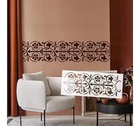 99cm Floral Border Stencil Vintage Wall Template Reusable Oversized Mural Painting Design for Plaster Furniture Tabletop Decor S666