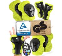 99FLIPS Knee Pads for Kids - Kids Knee and Elbow Pads for Children - FLASH - Size SM Green - Wrist Guards Skating Roller Skate Scooter & Skateboard