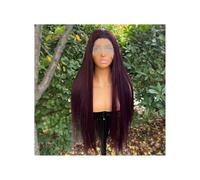 99j Burgundy Synthetic Lace Front Wig Pre Plucked Ready to Wear 13x4 HD Glueless Straight for Women Heat Resistant Fiber Wine Red Wig Adds Volume
