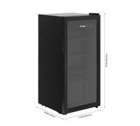 99L/109L Glass Door Refrigerator with Interior Light
